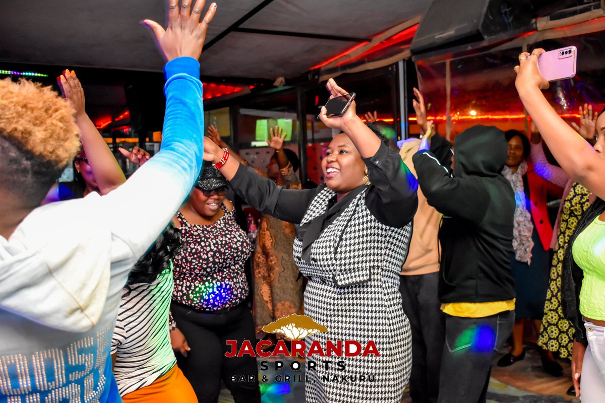 JacarandaBar's tweet photo. Happening now | Let the music be your gratitude, the dance floor your sanctuary.
#Kigooco #Mugithi #Saturday #Nakuru #jacarandasportsbar🔥 https://t.co/iUswE2RLRz