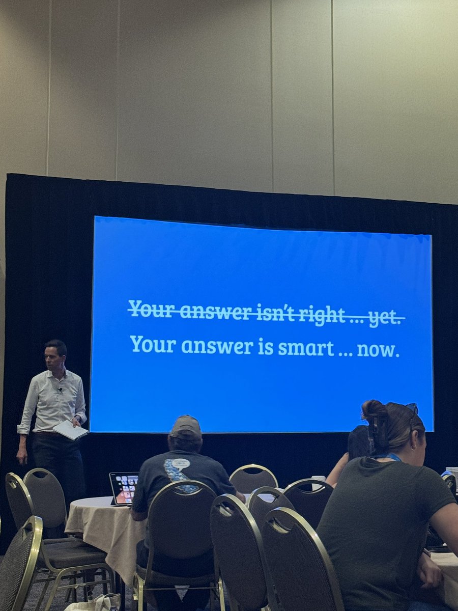 TheMathGuru's tweet image. “Kids are right in math class far more often than they’re wrong. If we want to restore their relationship with mathematics, we need to restore their relationship with the idea of 𝙬𝙧𝙤𝙣𝙜” - @ddmeyer 🫰 #CMCmath
