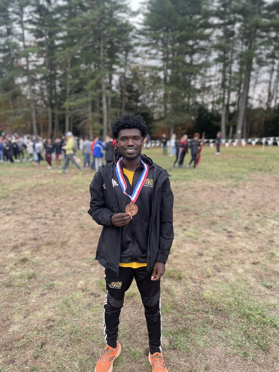 Ticket punched 🎟 nationals bound! From 30th last year to 1st individual qualifier this year! <a href="/AIConcampus/">AIC</a> <a href="/aicathletics/">AIC Athletics</a>