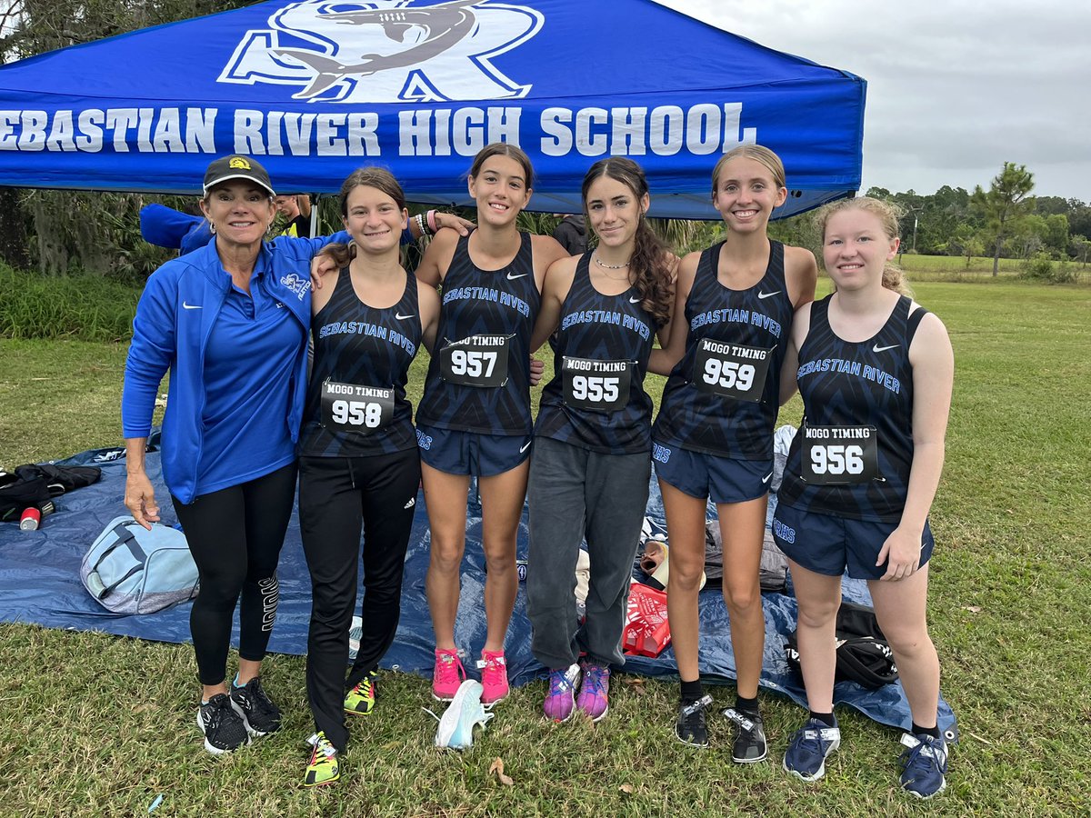 SRHSXC GIRLS MOVE ON TO REGIONALS! Great work Hayley Garrett, Olivia Fox, Kendal Arnold, Savannah Sadley, and Rhyan Craig! <a href="/SRHS_SHARKS/">Sebastian River HS</a> <a href="/SRHS_Sport/">Sebastian River High School Athletics</a> <a href="/Bryan_Cooney/">Bryan Cooney</a>
