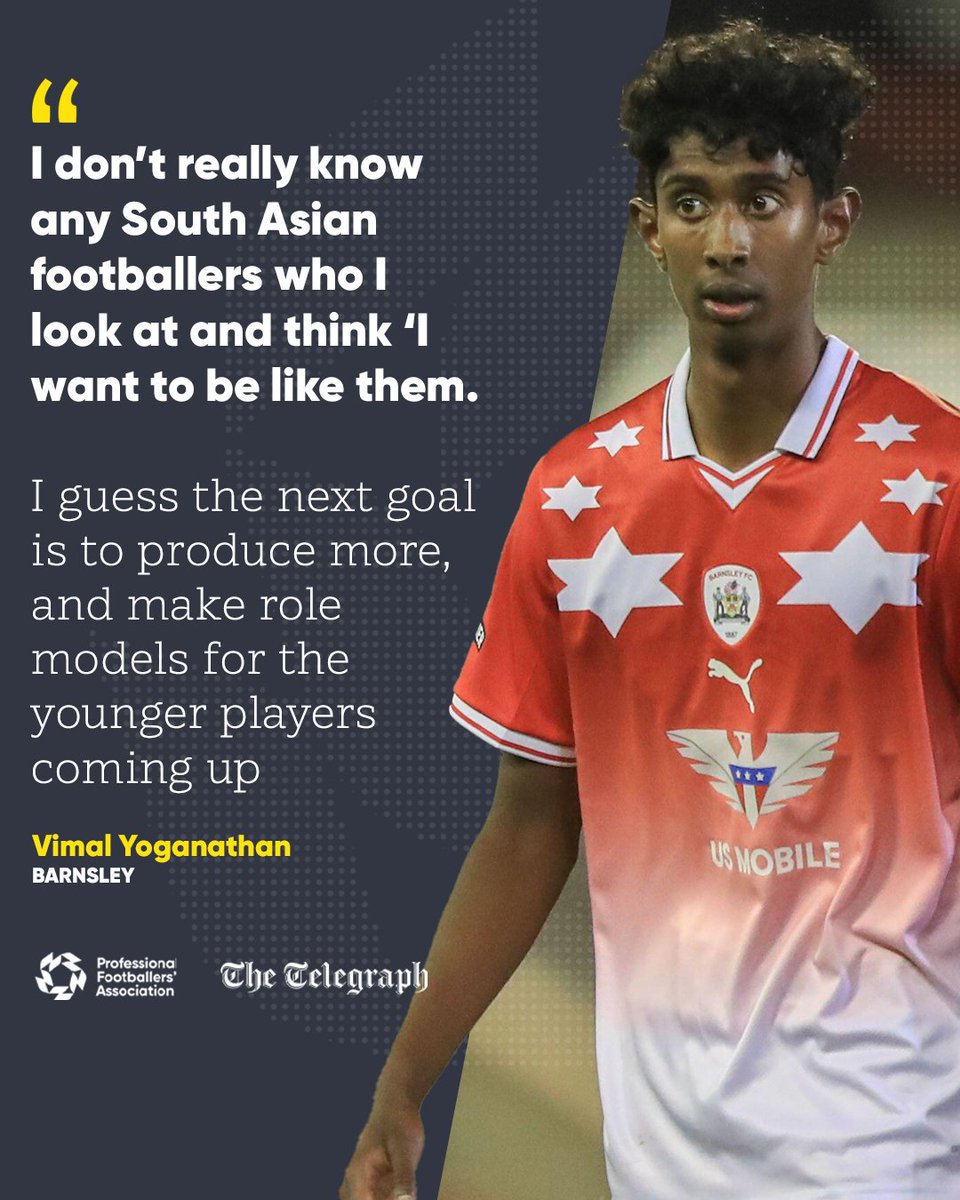 The PFA's <a href="/RizRrehman/">Riz Rehman</a> and PFA AIMS Mentee, <a href="/BarnsleyFC/">Barnsley FC</a>’s Vimal Yoganathan, spoke to <a href="/TeleFootball/">Telegraph Football</a> about increasing South Asian representation in football and the importance of the AIMS network.

Read more ⬇️
telegraph.co.uk/football/2023/…