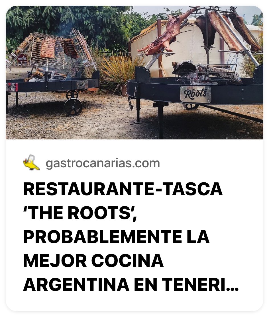 Un asado memorable y mucho más en #TheRoots Tasca, en La Esperanza, Tenerife. 🔵 gastrocanarias.com/noticia/the-ro… #SaboreaElRosario