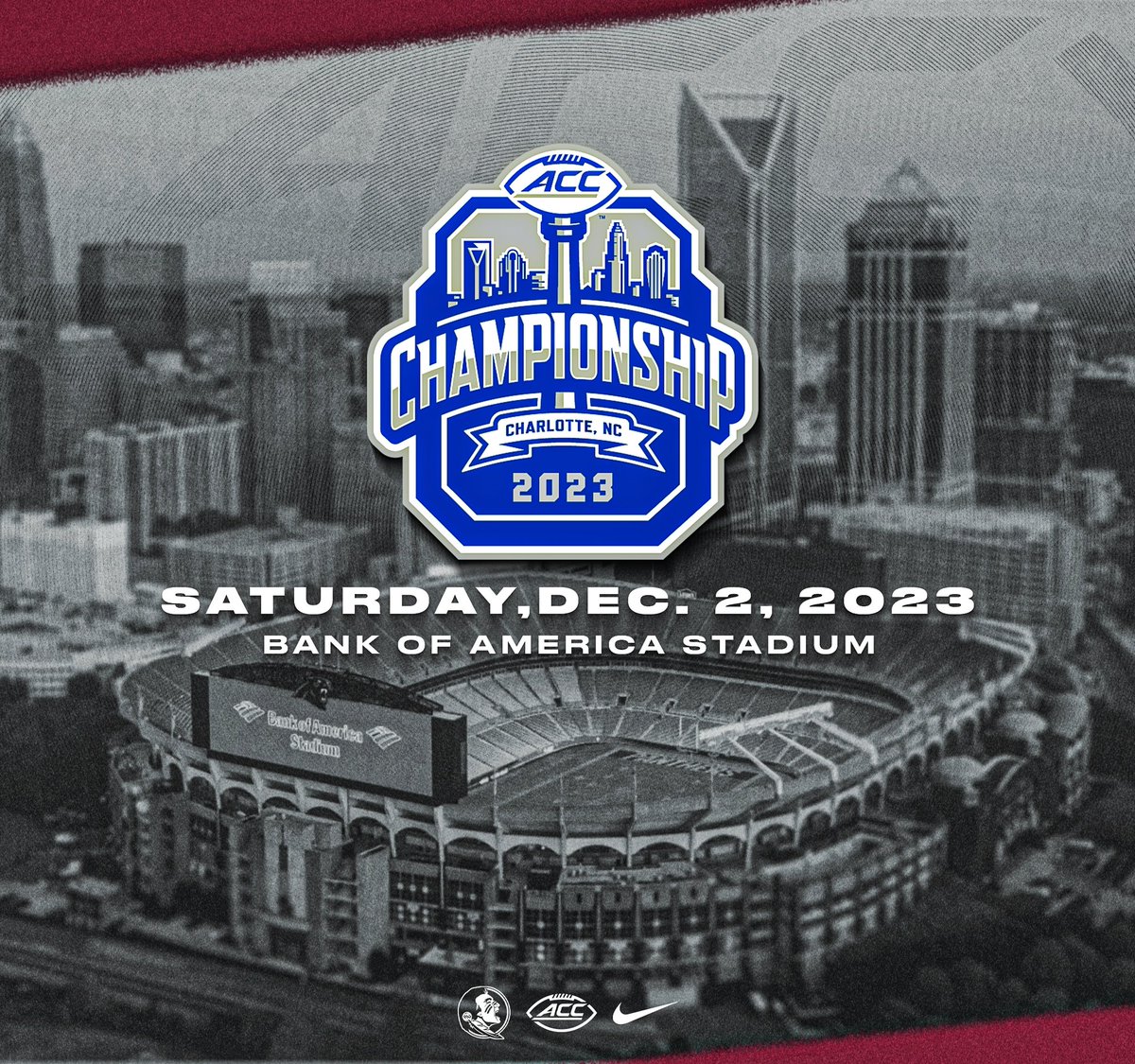 𝗖𝗟𝗜𝗡𝗖𝗛𝗘𝗗 🔒

<a href="/FSUFootball/">FSU Football</a> is 𝗕𝗔𝗖𝗞 in the ACC Championship Game! 

Put a visit to Charlotte on your list 📝

🎟️: theacc.co/23fcgtix
🏆: theacc.co/23fcg