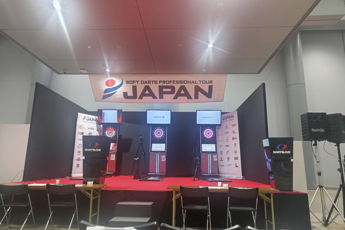 昨日はJapanプロダーツの岐阜の試合を見に行ってきました　もちろん友達の
あおいちゃんの応援に👍　惜しい試合もあったりして　次こそはロビン通過を願ってます😊　同じロビンにで試合してた
柴田豊和選手　今大会惜しくも3位でした　　何故か会場にガンプラがww