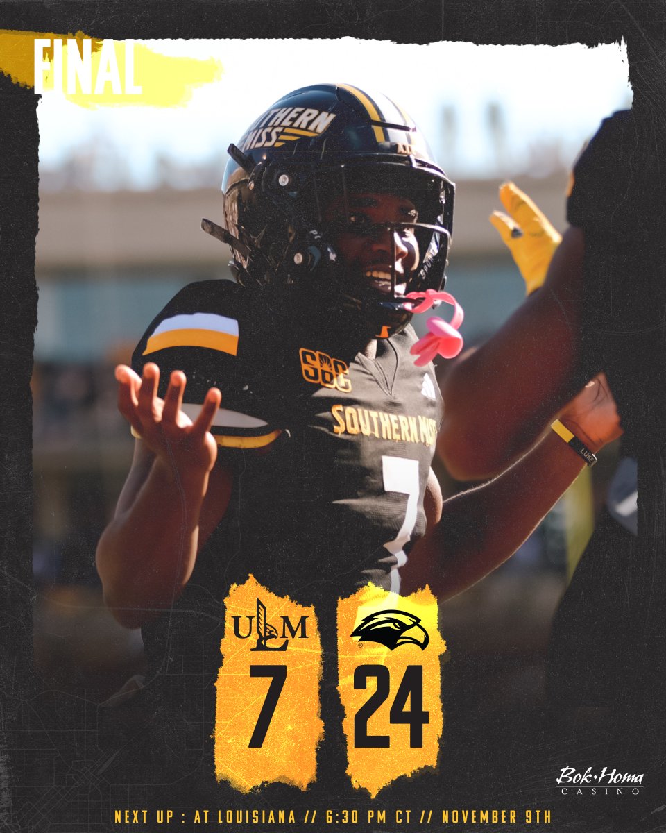 SouthernMissFB's tweet photo. 𝗗𝗨𝗕 ‼️ 

#AIE | #SMTTT https://t.co/NotMaYIviF