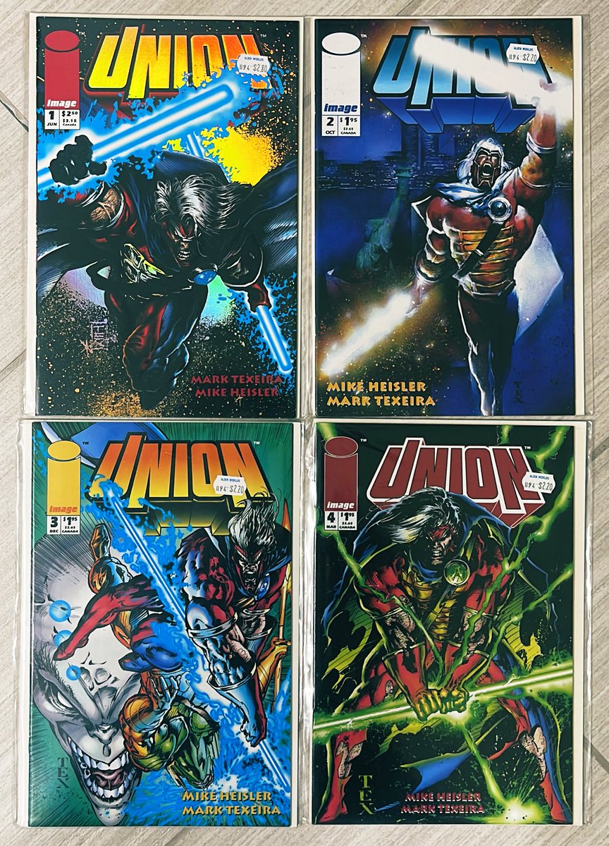 It’s Saturday evening so it’s must be time for the Wildstorm classic!  Tonight’s it’s the 4 issue Union mini series by Mike Heisler and Mark Texeira! Really cool early mini from Wildstorm… #Wildstorm #MarkTexeira #Union #comics