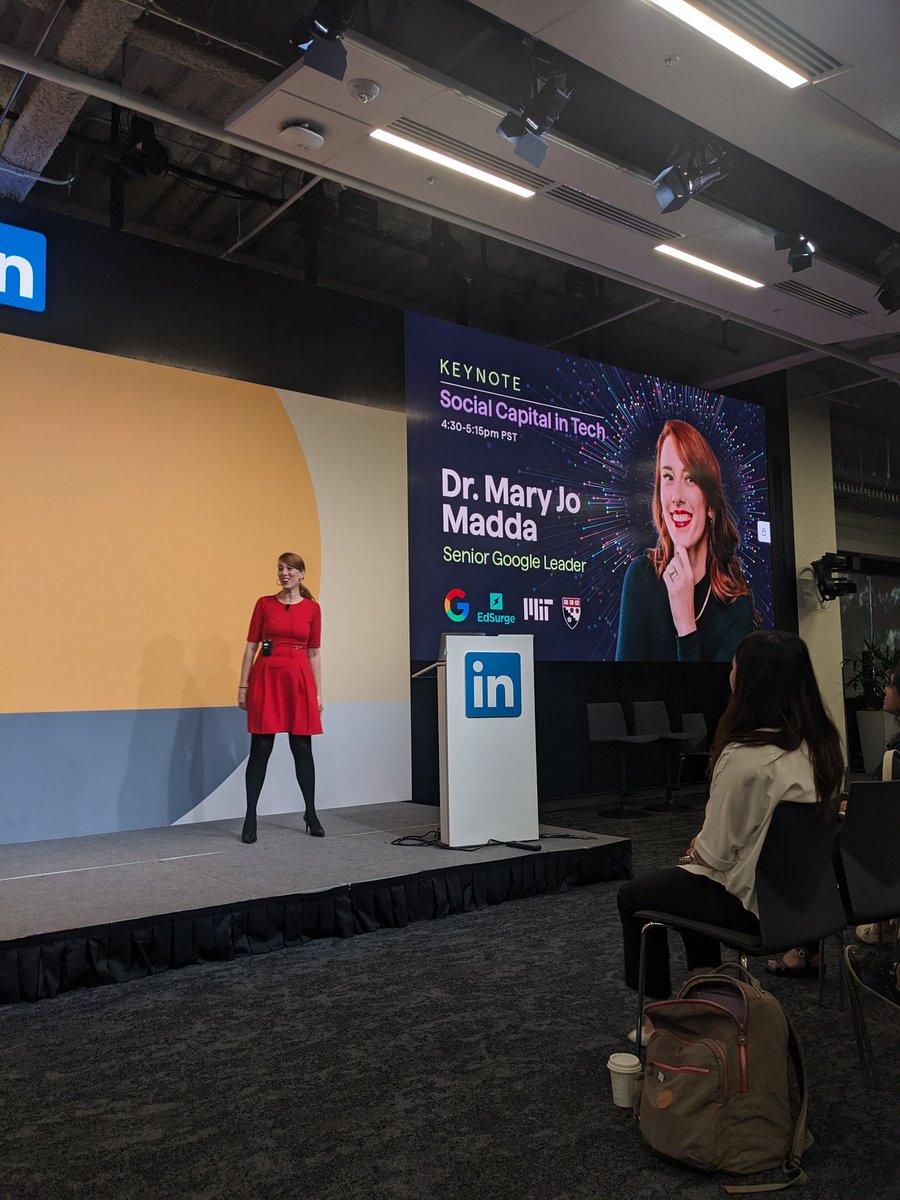 Super proud to see fellow <a href="/hgse/">Harvard Graduate School of Education (HGSE)</a> alum <a href="/MJMadda/">Dr. Mary Jo Madda</a> close out the <a href="/Springboard/">Springboard</a> Rise summit with her keynote address, Social Capital in Tech! #Springboard #Rise #Edtech