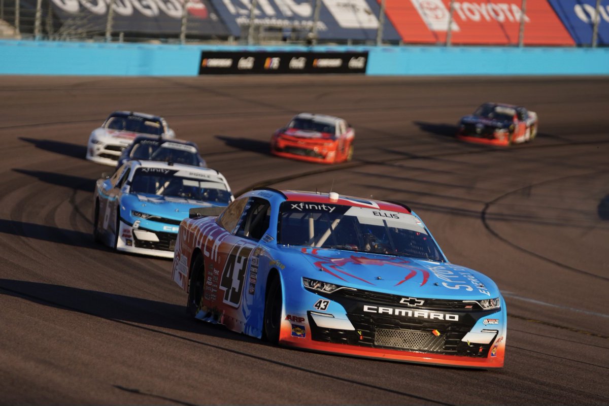 TeamAlphaPrime's tweet photo. โ ๏ธ Stage 1 complete. The 45 fired off great. The 43 still struggling with constant changes between too tight and too loose.
P24 - @JEarnhardt1
P31 - @ryanellisracing
#Xfinity200 | @SpiderEnergy | #ChampionContainer | @TeamFLRacing https://t.co/JgalDtGigl