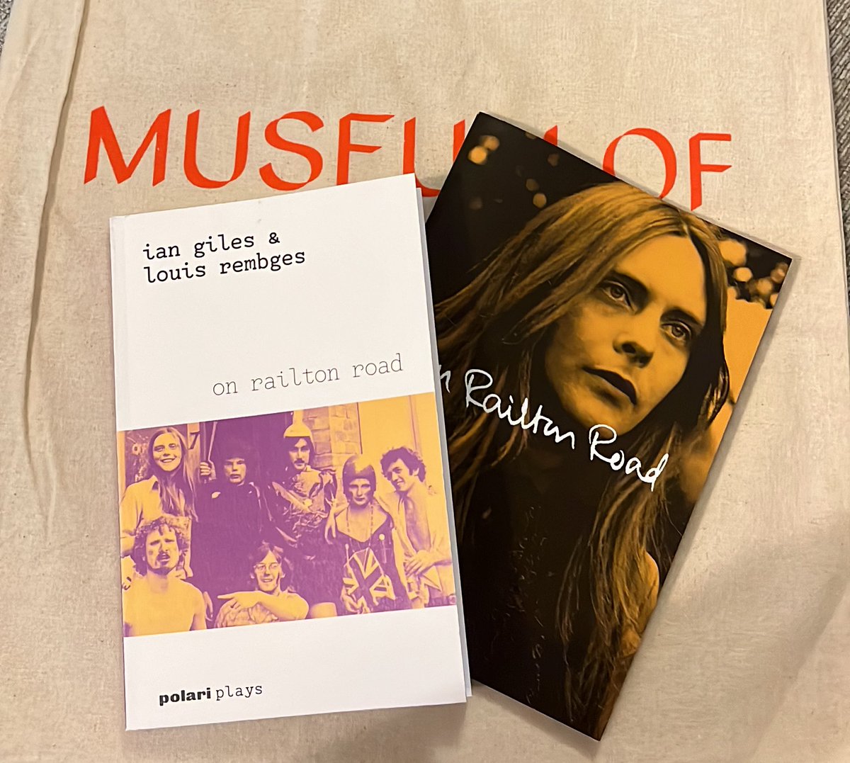 And bought the script (from @polaripress) and the photo book of photos from the 1970s by Ian Towson, held at the @BishopsgateInst - both super.