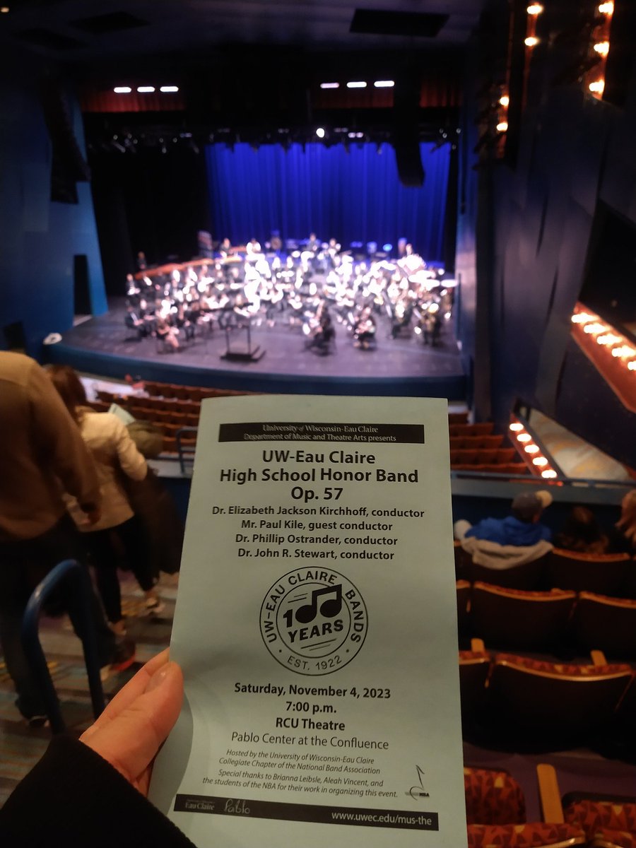 MenomonieHSBand's tweet photo. Eau Claire Honor Band concert tonight with several MHS students participating!  (not all are pictured) https://t.co/mEKslmSRS2