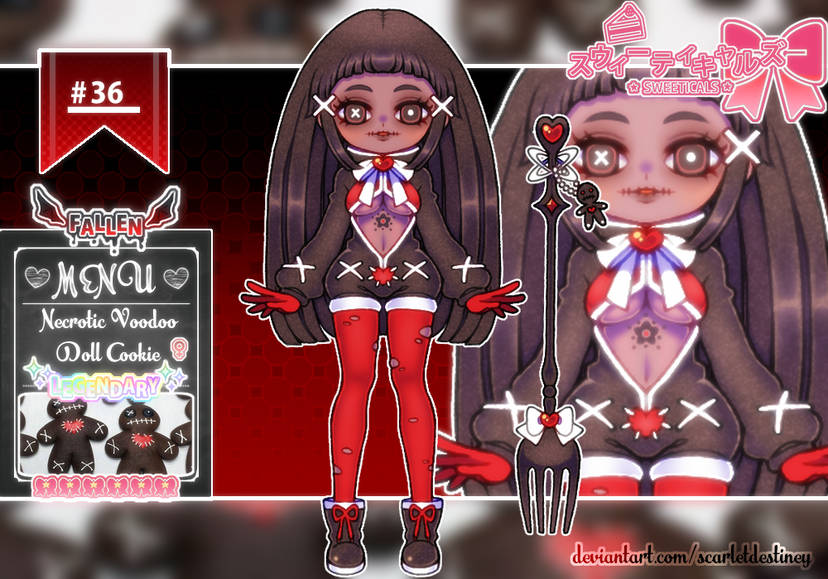 SweeticalsWorld's tweet photo. *:･ﾟ✧*:･ﾟ✧ Necrotic Voodoo Doll Cookie 🍪✨Sweetical (cs) art/design by
@ScarletDestiney ~ *:･ﾟ✧*:･ﾟ✧ #sweeticals https://t.co/CIXzd4W3UN
