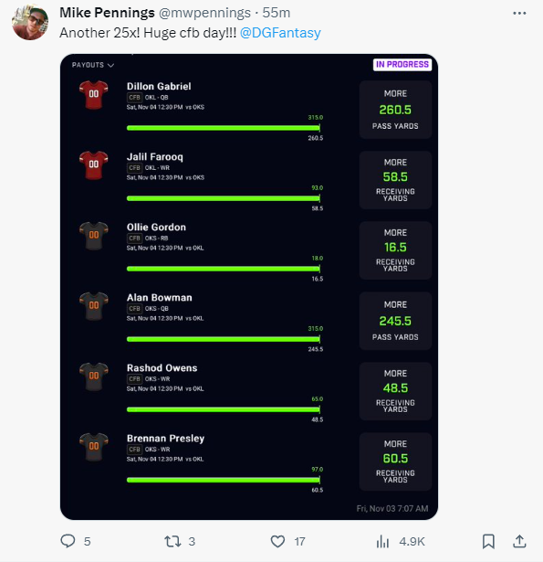 thomasjordaniv's tweet photo. Since we've had so much CFB Correlation success today, let's do a giveaway before NFL tomorrow 😈

I'll be giving away one free month of Correlation Tool access to one person that Likes + RT's this tweet! Must also be following me. 

I'll announce the winner tonight around 10PM ET! 

Goodluck if you enter 👇

https://t.co/T00LMyo3yH 

#DFS #PlayerProps #GamblingTwitter #PrizePicks