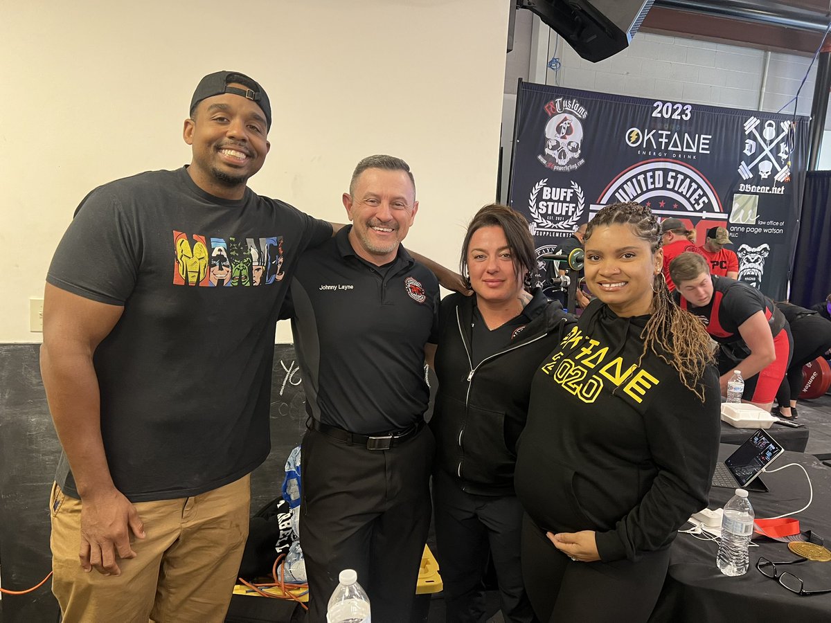oktaneenergy's tweet photo. Our @USPC2020 fam we had to come through and support @x_factor_athletic_performance  and all the lifters! 

@Star_Lift3r  and @papaw_layne  thank you for always having us and supporting @oktaneenergy 

We look forward to 2024 with much more in store ⚡️⚡️📈 

 #oktaneenergy #uspc https://t.co/xvzfaK6ztp