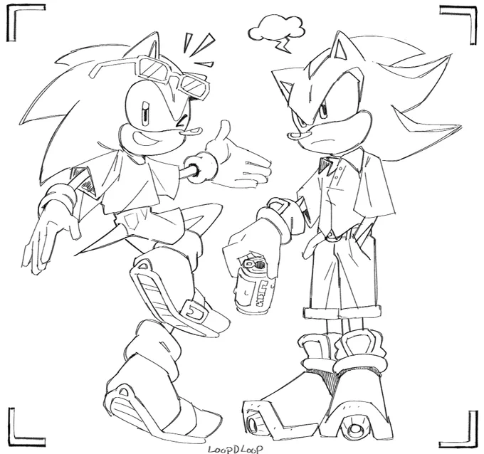 Sonic always gotta pose 