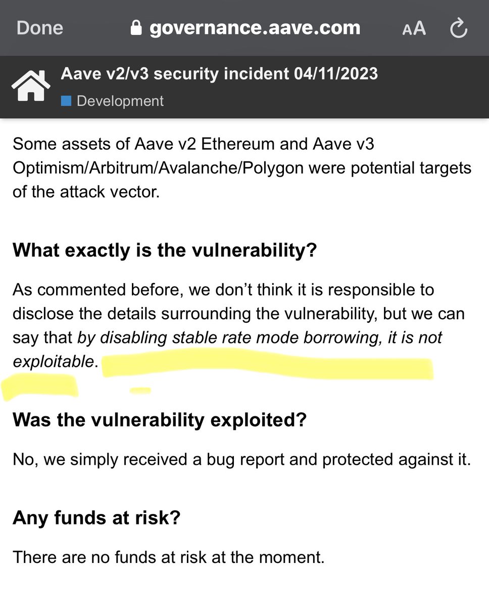 Phiat.io doesn’t support stable rate pools and never has.

Therefore we should be unaffected by this per <a href="/aave/">Aave</a> guidance 

Will update if there is more to say about it but looks like “phiat users are unaffected”