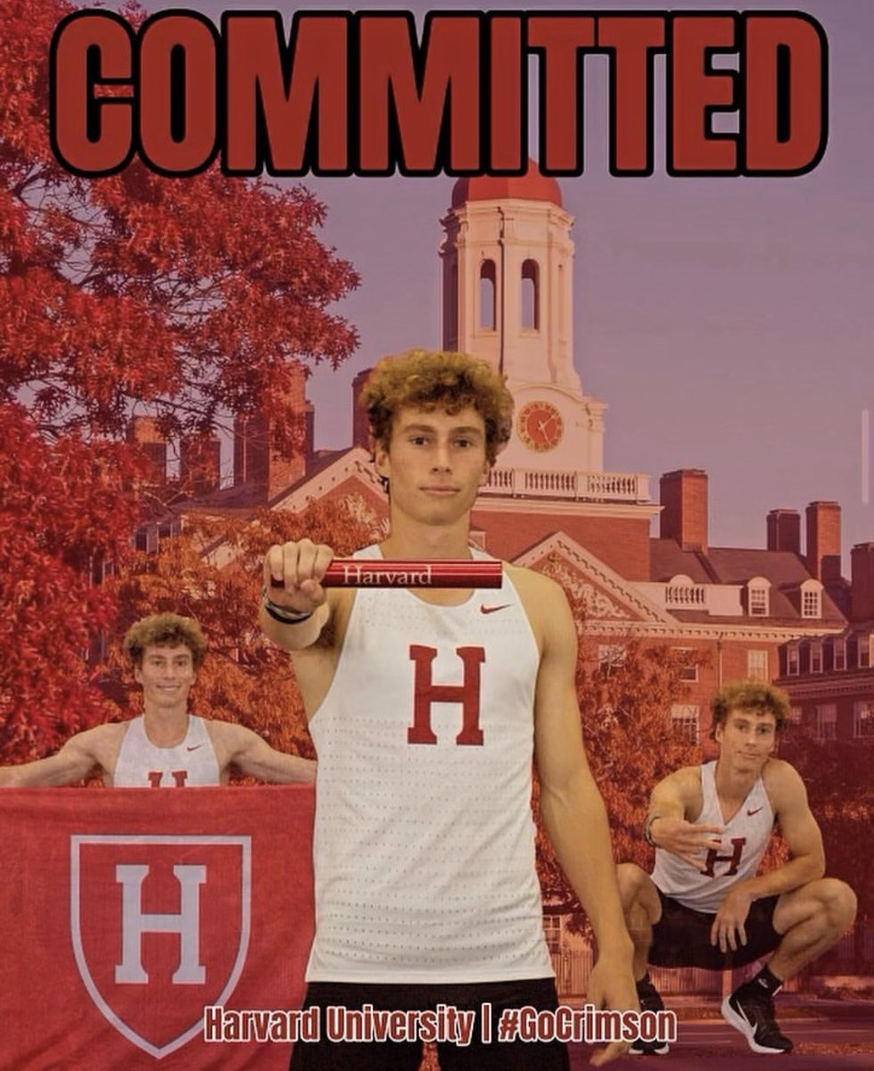 Congratulations to Hudson Allain on his commitment to run track at Harvard University! We are elated for you. 🙌🏻#GoCrimson
