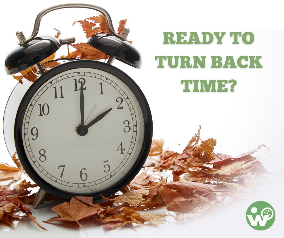 WorldOverIntl's tweet photo. ⏰ Fall back with an extra hour of coziness! ⏰🍁

Don't forget, daylight savings is November 5th at 2am.

It's that time of the year when we turn back the clocks and embrace the extra hour of sleep, relaxation, and self-care! 😴✨ https://t.co/GH0Gkrh5uS