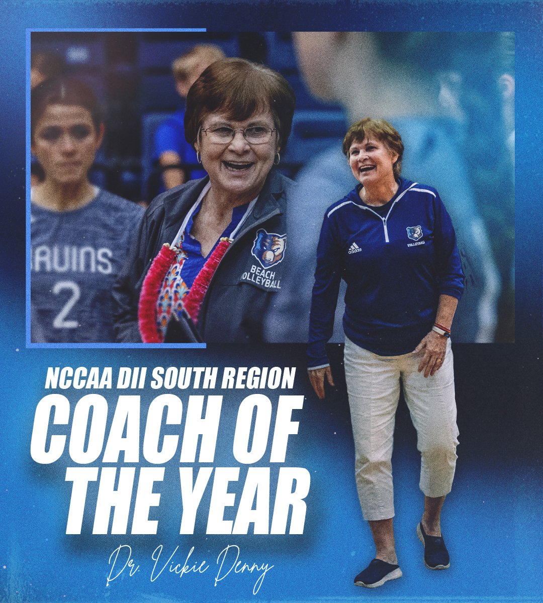 BJUBruins's tweet photo. 🐻👏🏐

What a season for Coach Vickie Denny and the women's volleyball team! » https://t.co/33FPidg6v3 https://t.co/wlp768GFYW