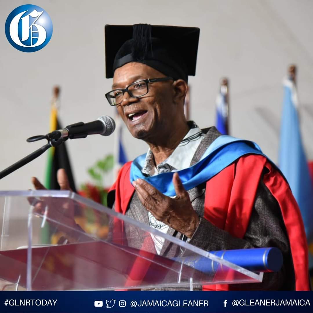 JamaicaGleaner's tweet photo. Jamaican reggae icon Beres Hammond today expressed joy after being conferred with an honorary degree of Doctor of Letters at the graduation ceremony at the University of the West Indies, Mona. #GLNRToday https://t.co/nSMk3ziYtb