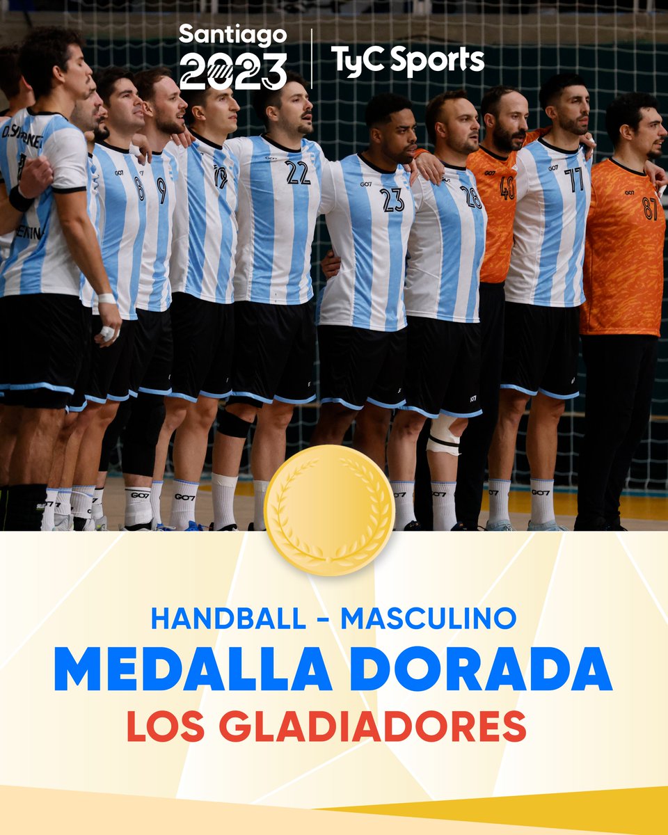 🥇¡OTRA DORADA PARA LA HISTORIA!🇦🇷

🤾‍♂️ Los Gladiadores se quedaron con un gran partido ante #Brasil tras el 32-25, se consagraron en #Santiago2023 y sellaron su clasificación a los próximos Juegos Olímpicos.

¡VAMOS LOS PIBES!💪