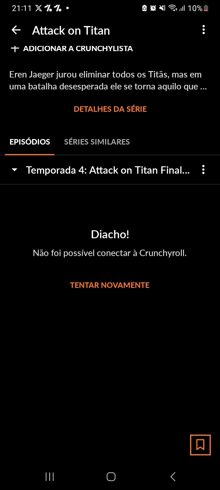 Fim de Attack on Titan derruba os servidores da Crunchyroll