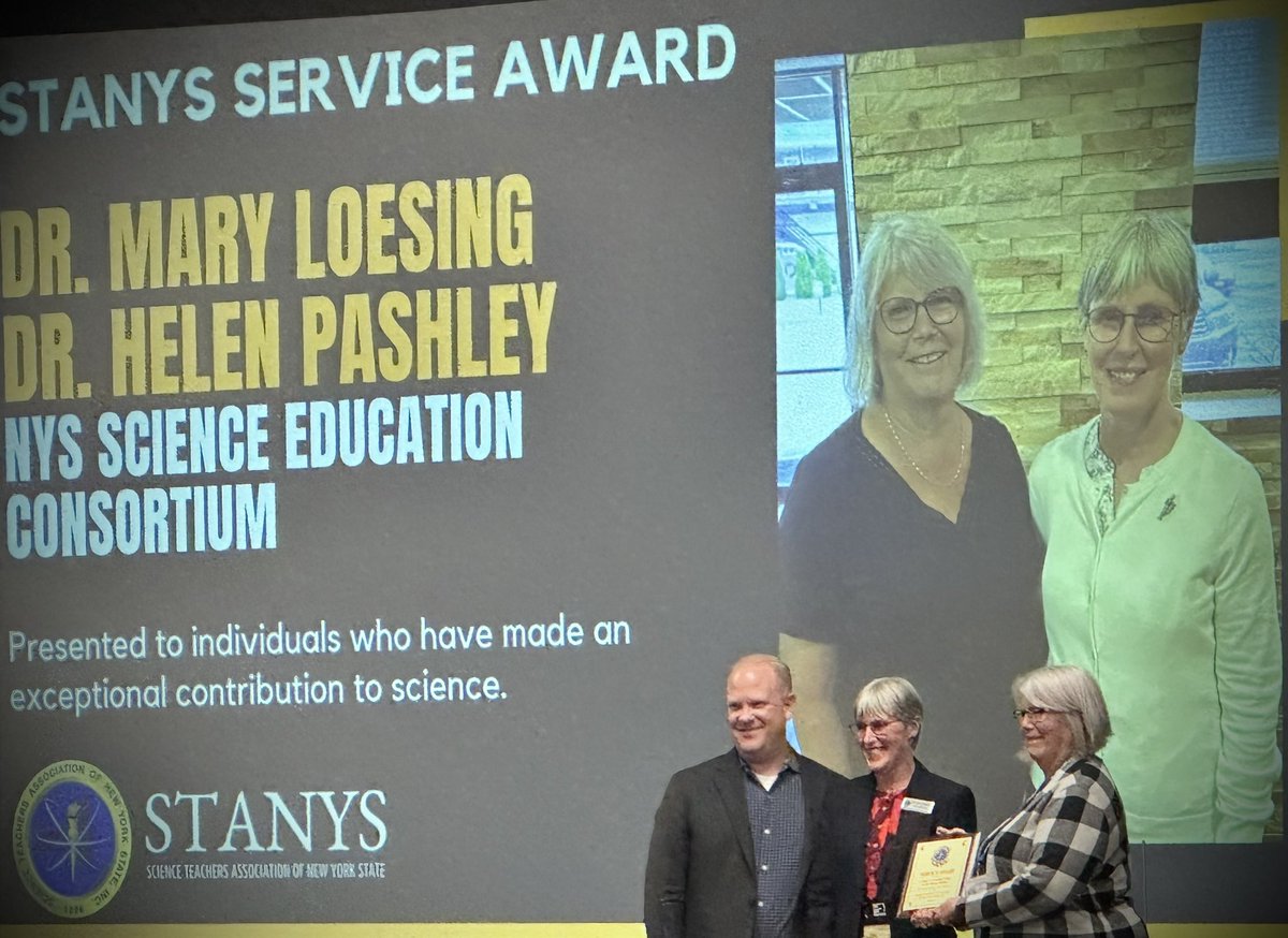 Congratulations to @mlloesing and Helen Pashley, recipients of the @STANYSorg Service Award!