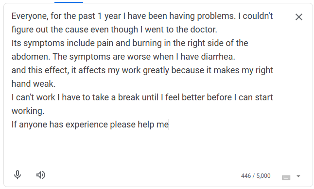 I've gone to the doctor. And currently I have been taking Omipazole and antacids and antiseptics for 3 years and when I stopped using the medicines I'll get worse. I don't want to have surgery right now. I want it to get better. Please advise me. I will take it and change my life