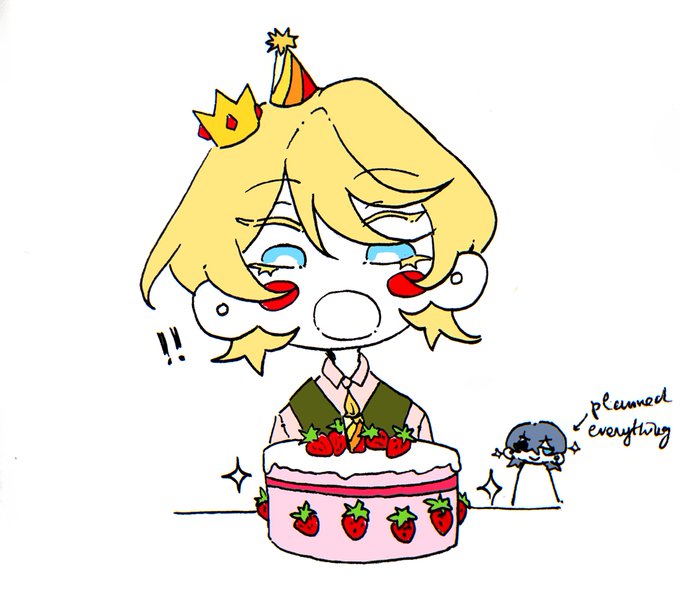 「birthday cake chibi」 illustration images(Latest)