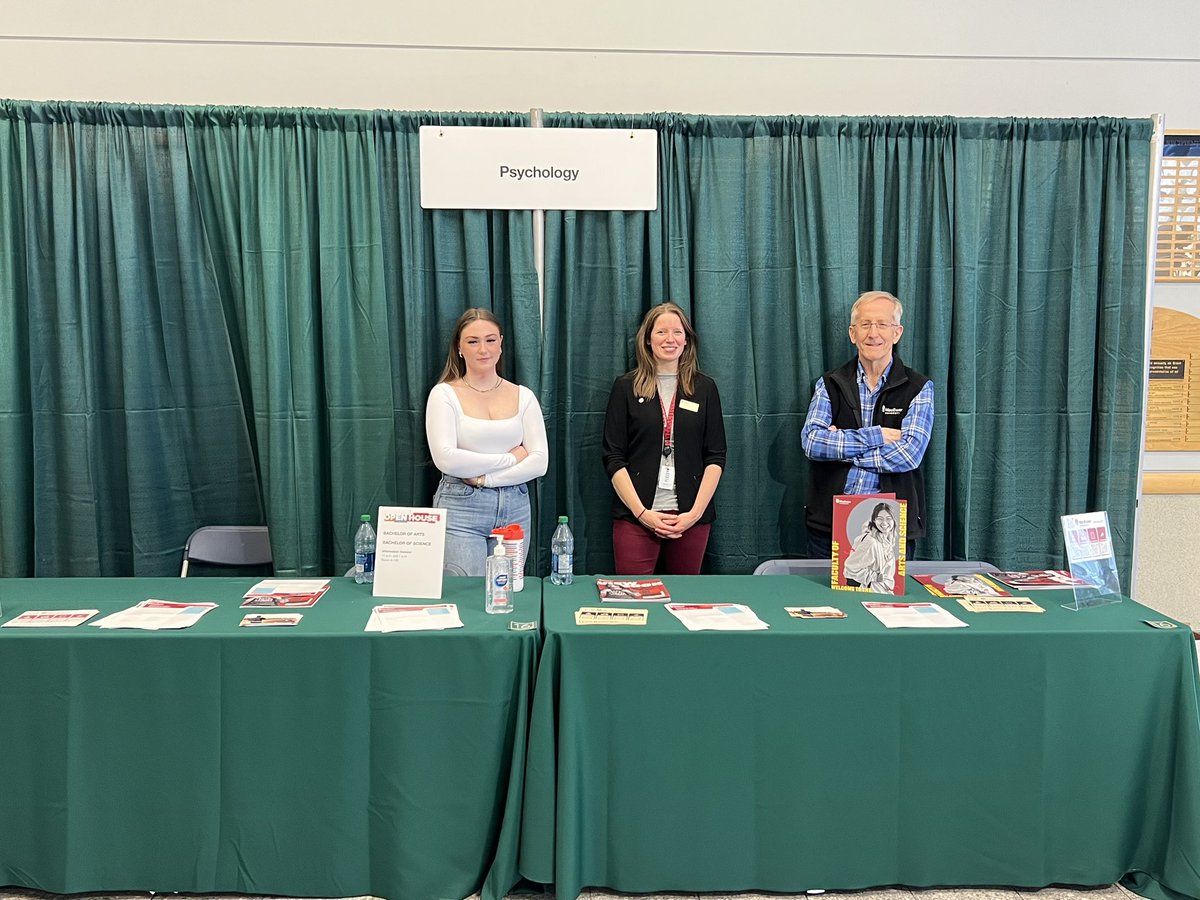 Great open house at <a href="/MacEwanU/">MacEwan University</a> today. So many eager students exploring the campus and getting information. So nice to see. Here’s our Psychology booth.