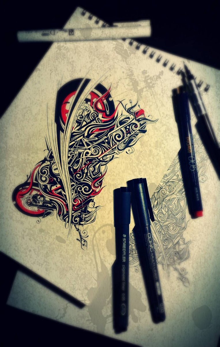 YAS_Tribal's tweet photo. アナログでトライバル描いてます
タトゥー/ロゴ/ステッカー/Ｔシャツ
ご依頼やご相談等お問い合わせはDMへ

#トライバル #タトゥー #デザイン
#イラスト #ペン画 #アナログ絵
#tribal #tattoo #design #art #YAS https://t.co/N0Irv81CgJ