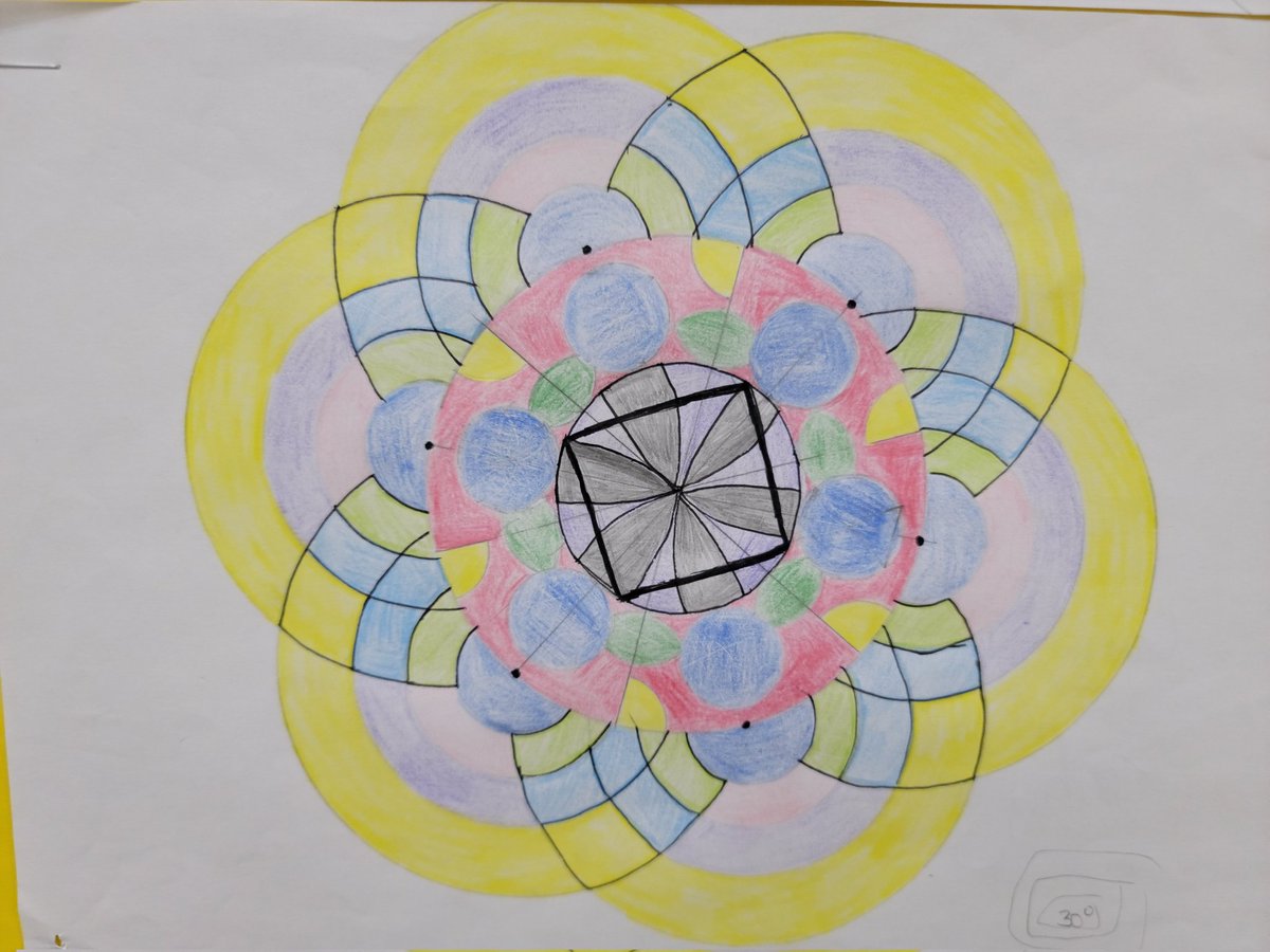 "Geometry in Art" geometric construction project.  PBL at work!  #proficiency scales <a href="/PBLWorks/">PBLWorks</a> <a href="/MarzanoResource/">Marzano Resources</a> <a href="/ThomastonBOE/">Thomaston Schools</a>