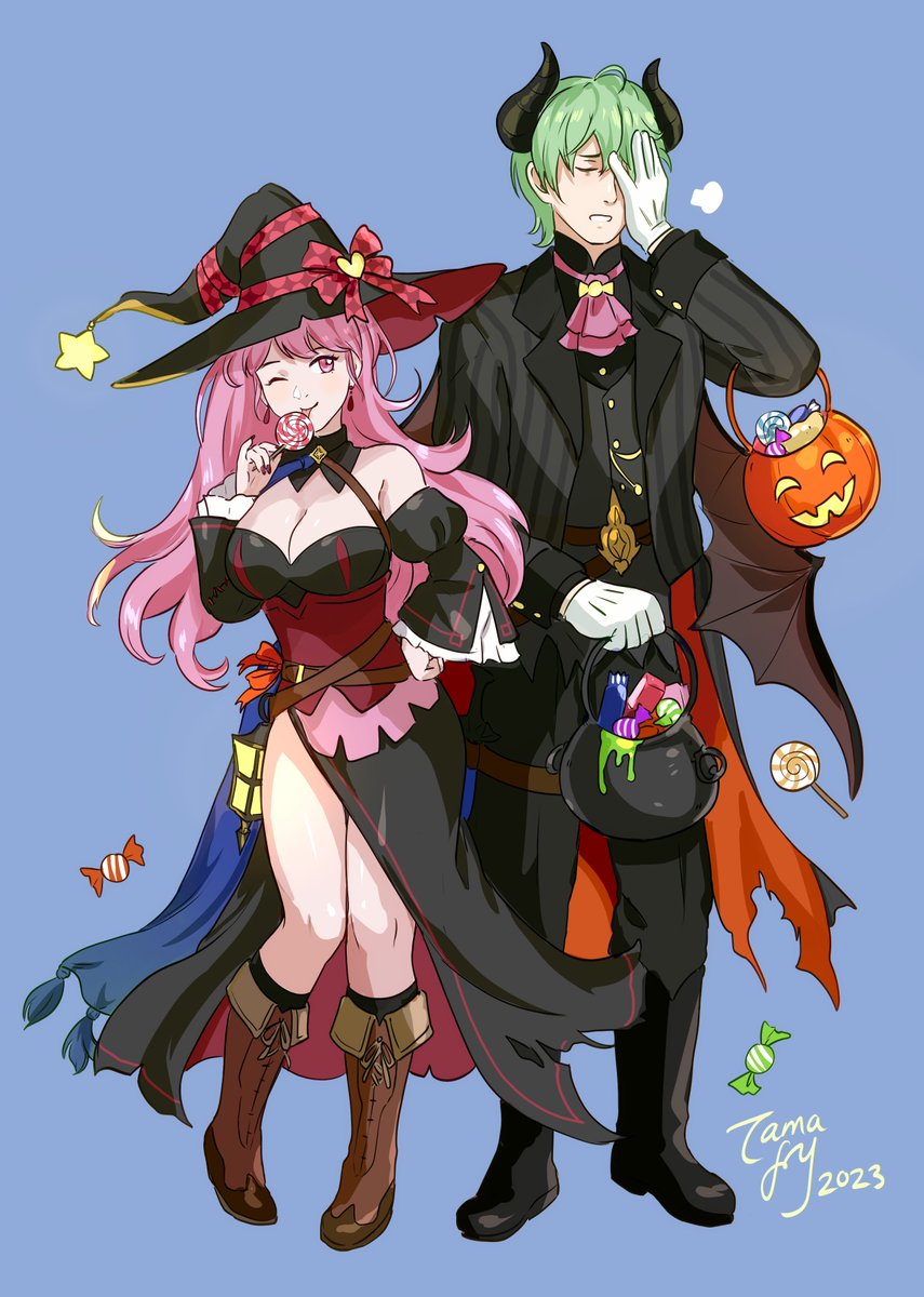ベレト ,ベレト(FE風花雪月) ,ヒルダ=ヴァレンティン=ゴネリル 「When do you stop letting your hot witch 」|tamafry 🍵 discord open!のイラスト