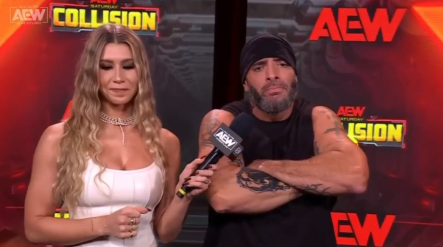 WrestlingCovers's tweet photo. Mark Briscoe got a new tattoo on his forearm of his brother Jay. ❤️ #AEWCollision https://t.co/MN9rEXbBpm