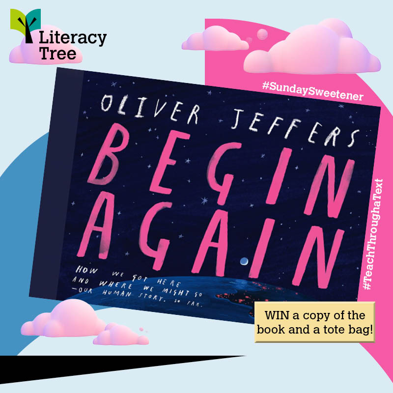 theliteracytree's tweet photo. Our #SundaySweetener this week is for the wonderful and brilliant Begin again by Oliver Jeffers which features in this month's Literature Review. To be in with a chance of winning, repost and tag a friend in for an extra entry (or as many as you want!). Must be following. https://t.co/t2VGleFyRz