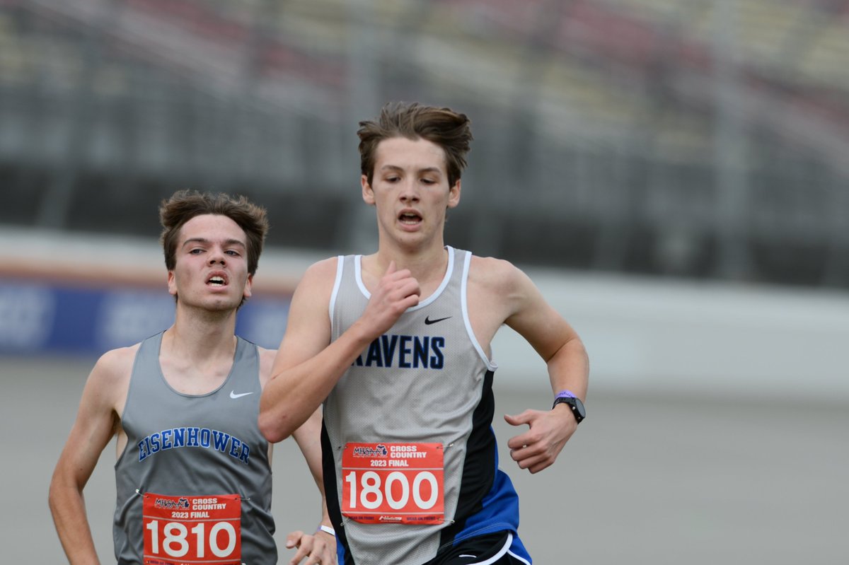 ROXCTF's tweet photo. It was a great day for the Ravens at the state finals!  Sebastian Ramirez earned All-State honors with a 9th place finish, covering the MIS course in 15:22. Braxton Sipes ran a masterful race on his way to finishing 40th, running a personal best of 15:55. @ROHSAthletics https://t.co/TkE5CZQDWx