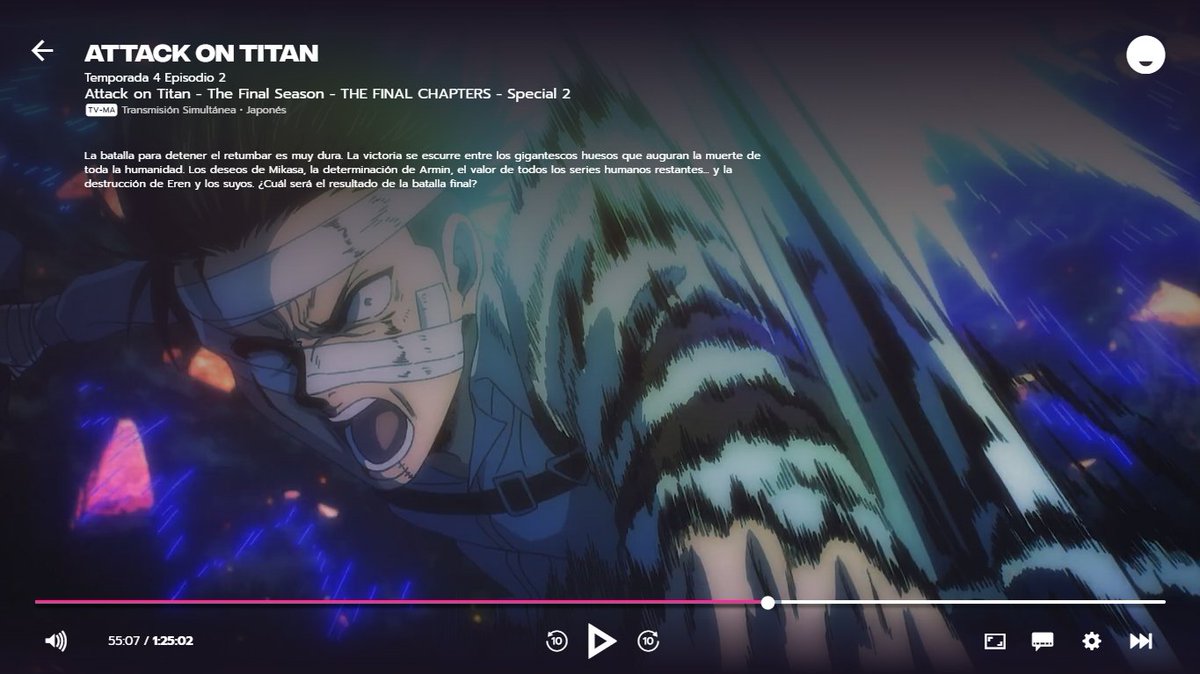 bullet_nox's tweet photo. 🚨🔥 El último especial de "Attack on Titan Final Season THE FINAL CHAPTERS" se ha sumado al catálogo de #Funimation.

#進撃の巨人 #shingeki https://t.co/bPrm34Nrri