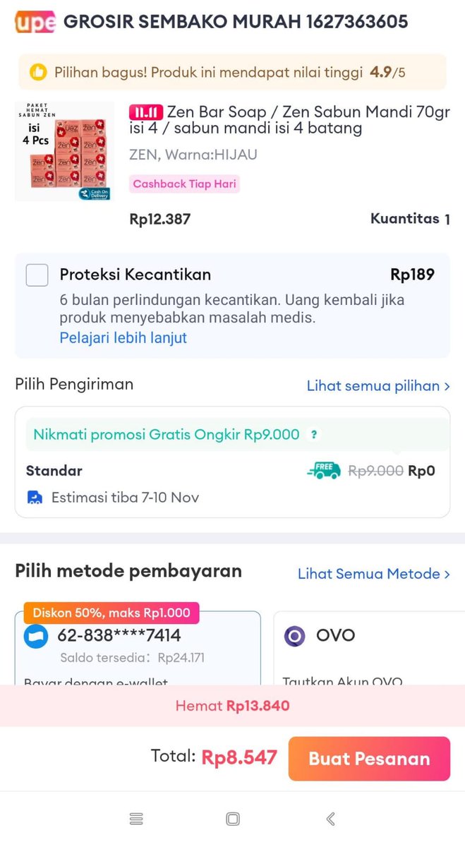 PizaCoklat's tweet photo. *SABUN ZEN ISI 4*
JALUR KOIN

*Salin nama produk*
https://t.co/fg55C6TcSI

*Paste disini*
https://t.co/7krn8StJ6b

Hujan transmart https://t.co/4oyNzpT5Aq