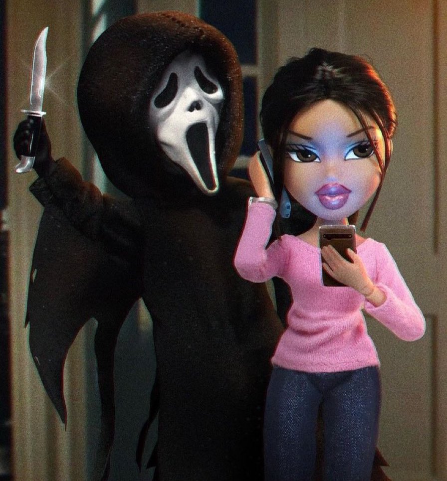 horrorsthetics's tweet photo. scream x bratz https://t.co/2TQjgtq6wB