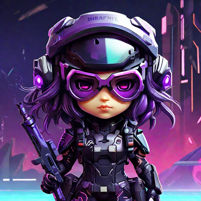 Mira_verse's tweet photo. @RamenCash @playSHRAPNEL Chibi Shrapnel purple version 💜💜
@YouNick_GG #chibichallenge https://t.co/863wbqGcZx
