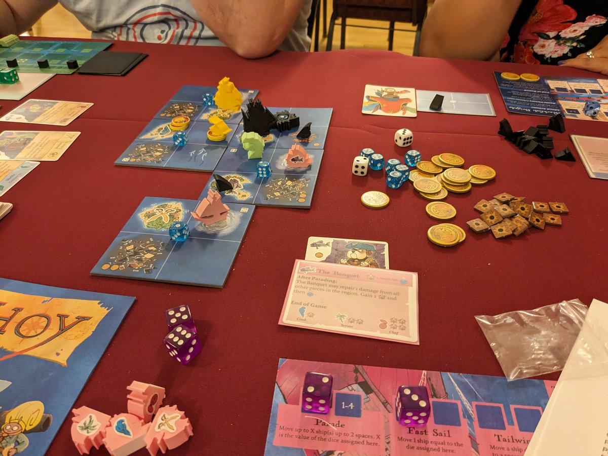 colewehrle's tweet image. Ahoy&apos;s new factions with @DanThurot , @beyondsolitaire , @MeepleLady , and @Drawnonward at #sdhistcon @SDHistCon