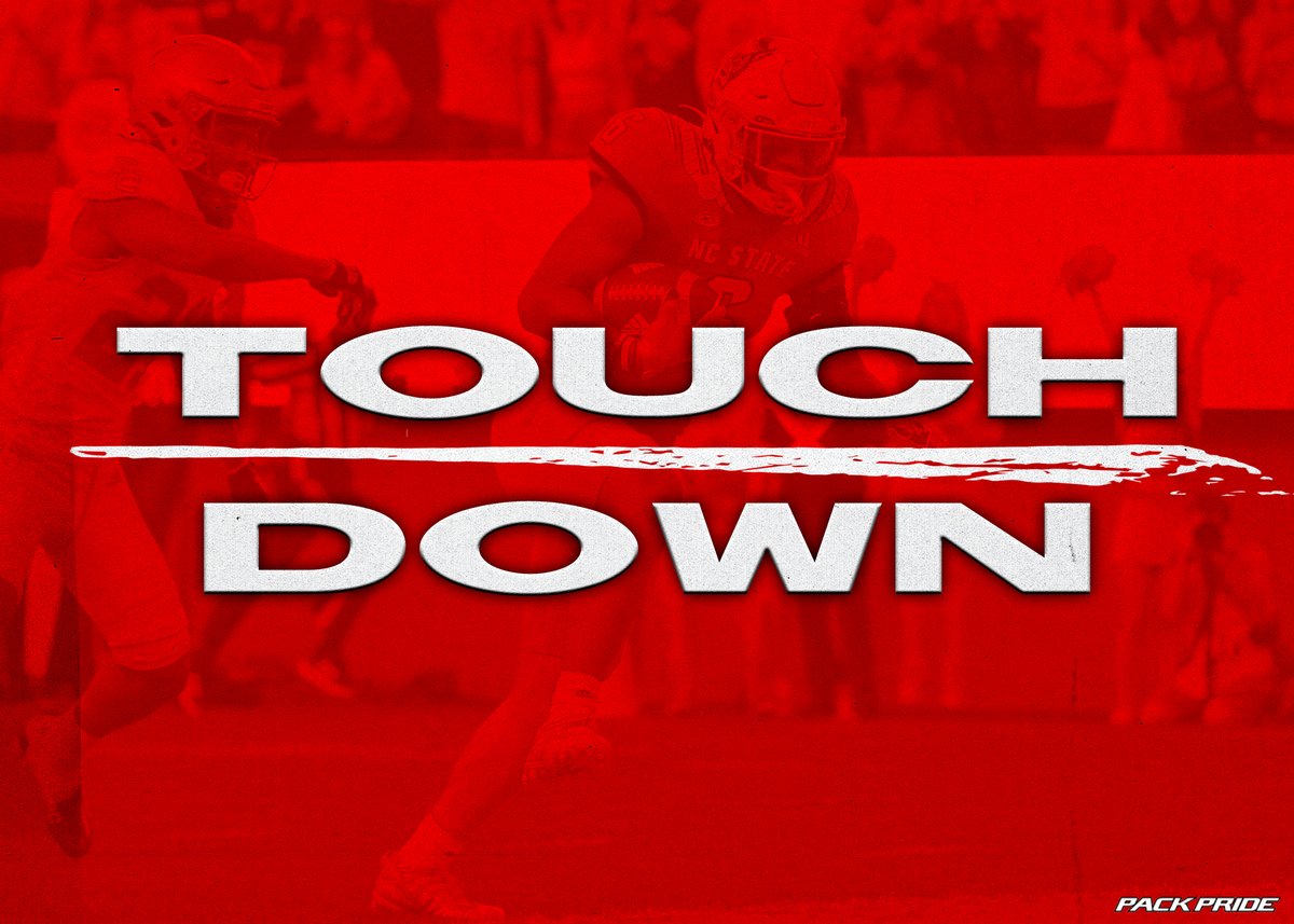 JORDAN POOLE TOUCHDOWN!!!

MORRIS FINDS HIM OPEN OUT WIDE FOR PAYDIRT.

7-3 WOLFPACK