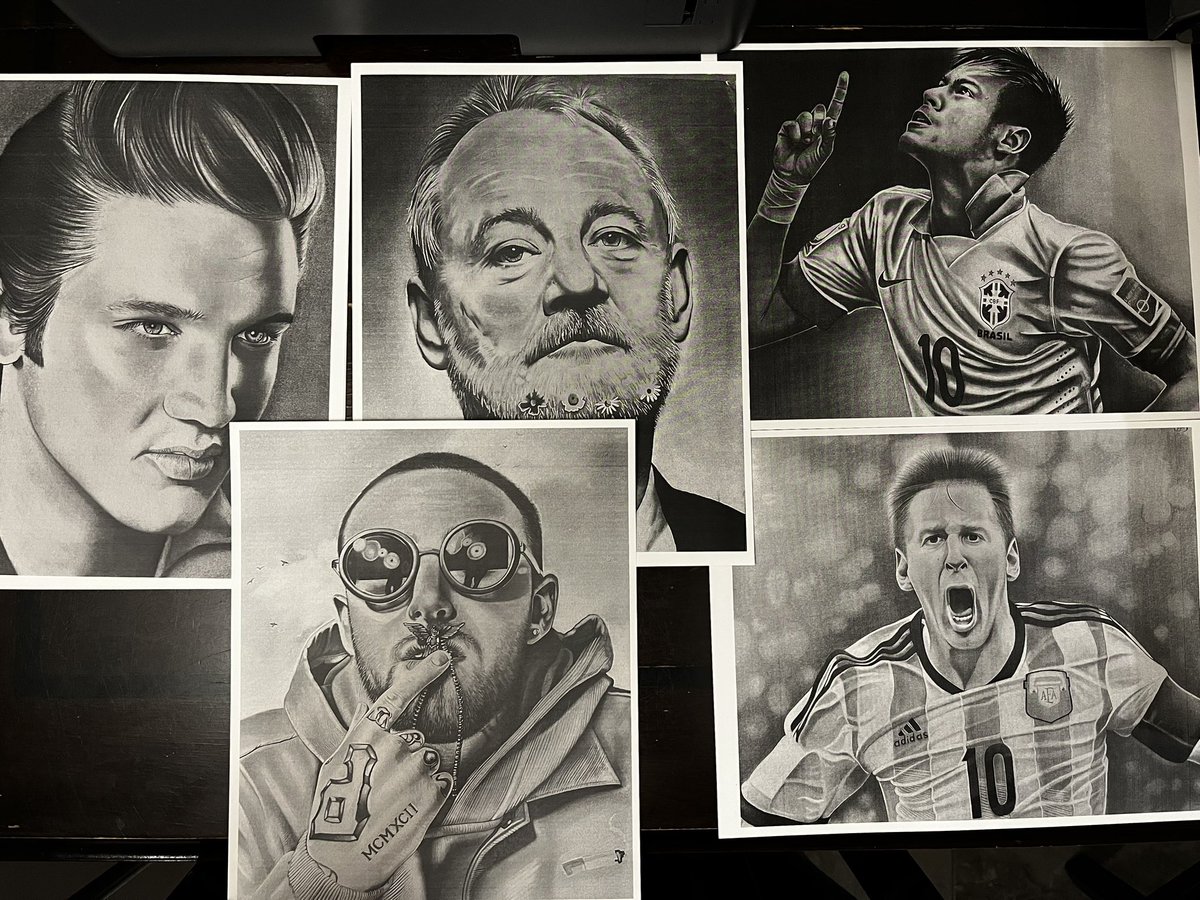 Graphiteartz's tweet image. Some prints I’m working on!