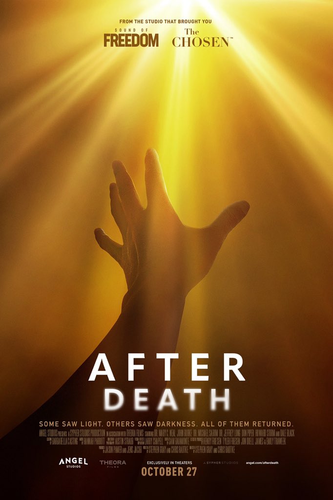 I wanna thank @afterdeathfilm @AngelStudiosInc  for 2 free movie tickets to this movie!

After death is another testimony that needs to be shared! 

#angelguild #AngelStudios #AngelGuildperks
#GuildMember