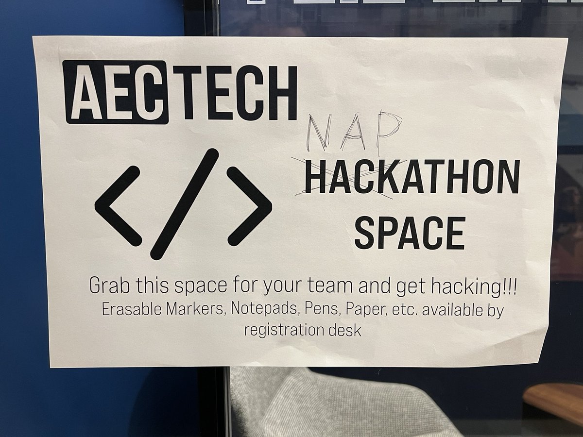 #aectech napathon focus pod 🙏