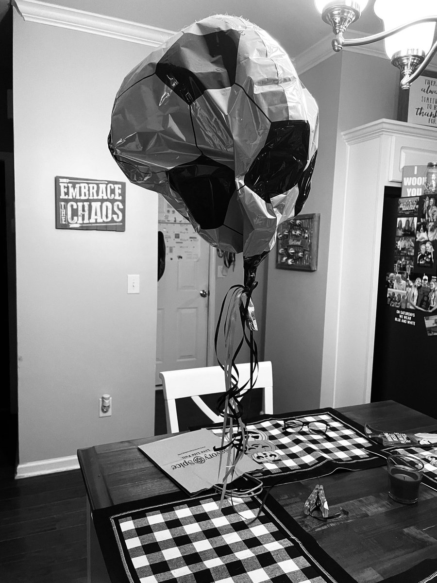 Feb 2nd we bought this balloon to celebrate <a href="/meredithrose28/">Meredith Palmer</a> verbally committed to play soccer at <a href="/NovaWSoccer/">Villanova Women's Soccer</a>. For 9 months it has stayed afloat. Our sign that she made the right choice! 4 days until she makes it official. #hopefloats #novanation