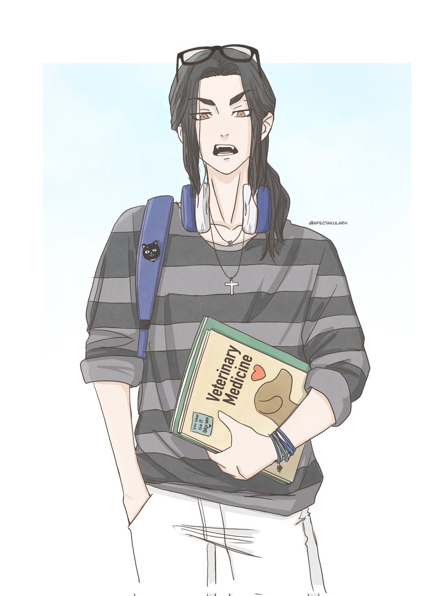 #bajiweek23  day 2 - University 
"Moron, Being a vet is a hard work"

#場地圭介生誕祭2023
#baji #場地圭介 #東卍FA