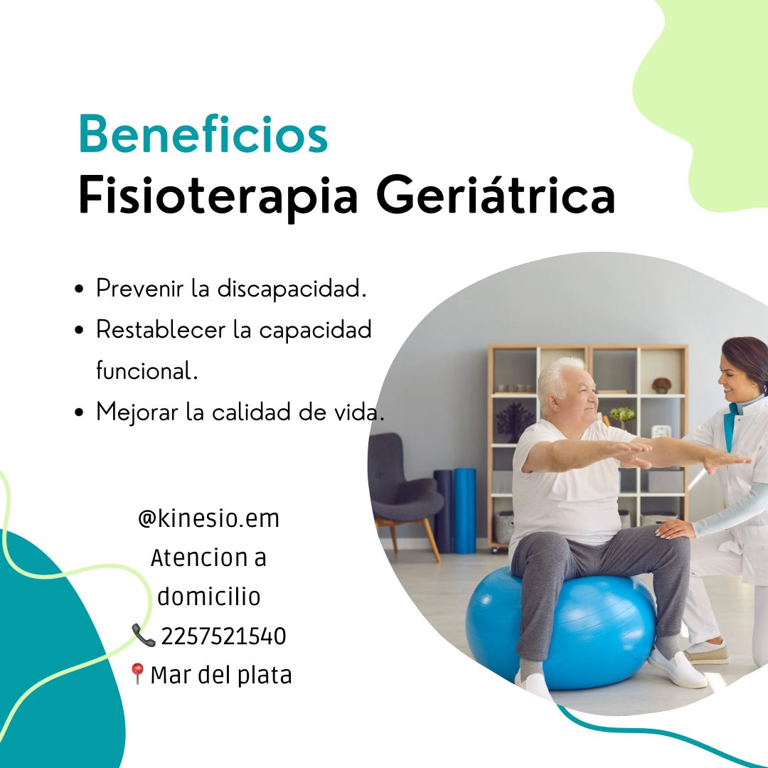 Kinesio_Em's tweet photo. Beneficios de la kinesiología en adultos mayores.
👉 Atención a domicilio 
📞 turnos al 2257521540
📍Mar del Plata https://t.co/46A0Z3gZ7j