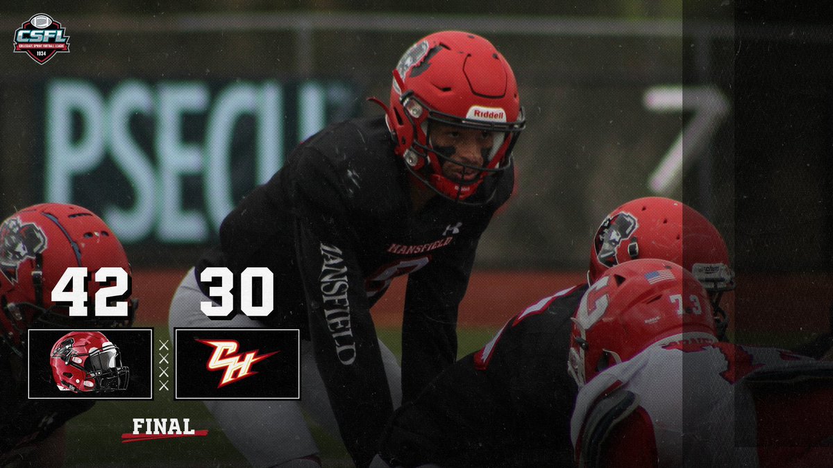 MUMounties's tweet image. FB: FINAL - @MansfieldFB 42, Chestnut Hill 30🏈

The Mounties get it done❗️
Key Performers:
Raymond: 265 passing yards, 2 TDs
124 rushing yards, 2 TDs
Randle: 3 catches, 143 yards, 1 TD
Quaker: 2 TDs
Thompson: 2 interceptions