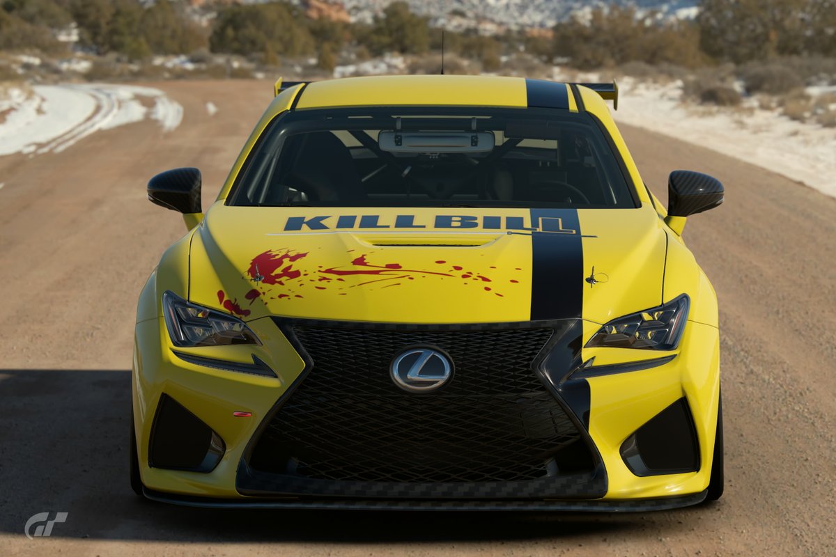 Nerdy_Graham's tweet photo. Kill Bill Lexus RC F GR4. https://t.co/HXUSBUPnfZ