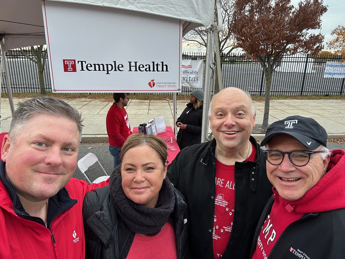 Happy to represent <a href="/TempleHealth/">Temple Health</a> at the AHA Philadelphia Heart Walk today!!